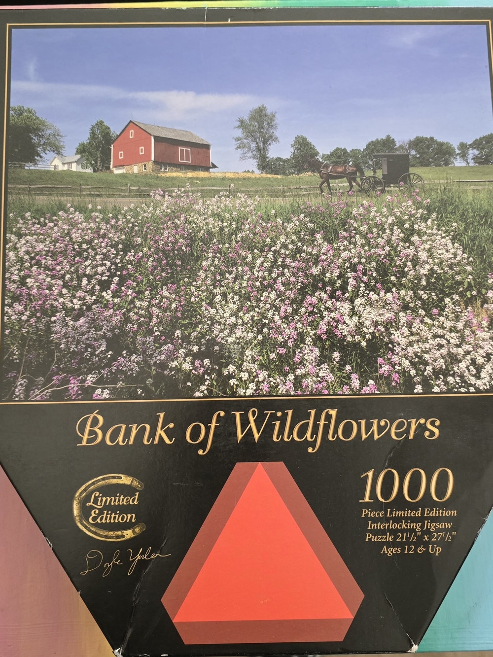 Bank of Wildflowers Limited Edition Doyle Yoder Amish Country 1000 Piece Puzzle